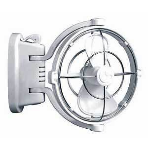 Boat marine rv fan cabin fan white 3 speed battery saver timer quiet low draw