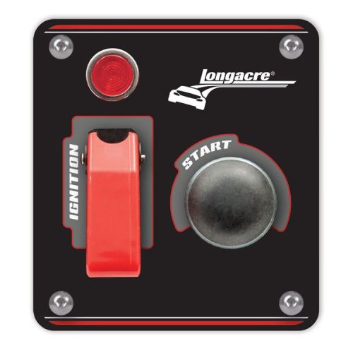 Longacre 44863 flip-up start / ignition panel with pilot light