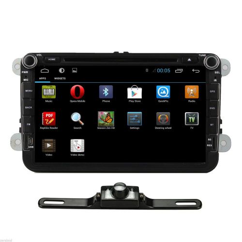 8"android 4.4 car stereo dvd player gps navi bt+camera for vw jetta passat golf