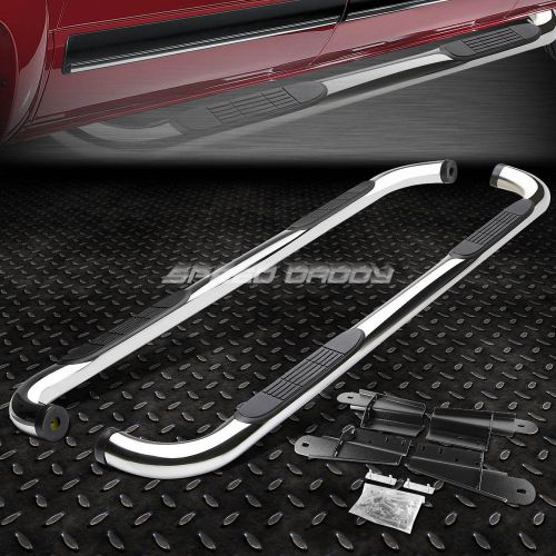 Chrome 3&#034; side step nerf bar running board for 04-08 ford f150 ext/super cab 4dr