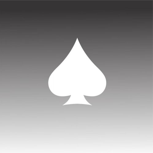Spade decal spades poker card player sticker