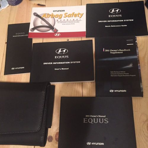 2011 hyundai equus owners manual set complete with case