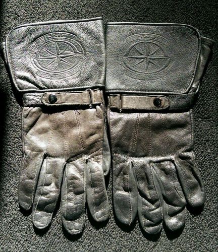 Yamaha leather gloves - men&#039;s, large, gauntlet style - used
