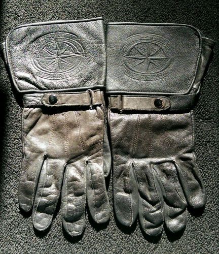 Yamaha leather gloves - men's, large, gauntlet style - used
