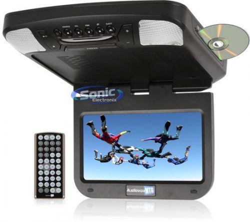 New! audiovox avxmtg9b 9" led overhead monitor w/ built-in dvd player &amp; sd input