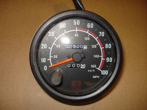 New genuine arctic cat 5" 100 mph speedometer w/bulbs &amp; wiring harness