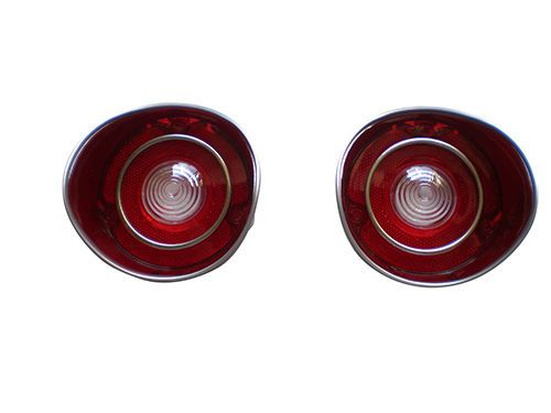 1971 chevelle backup lens 1 pair with trim moldings