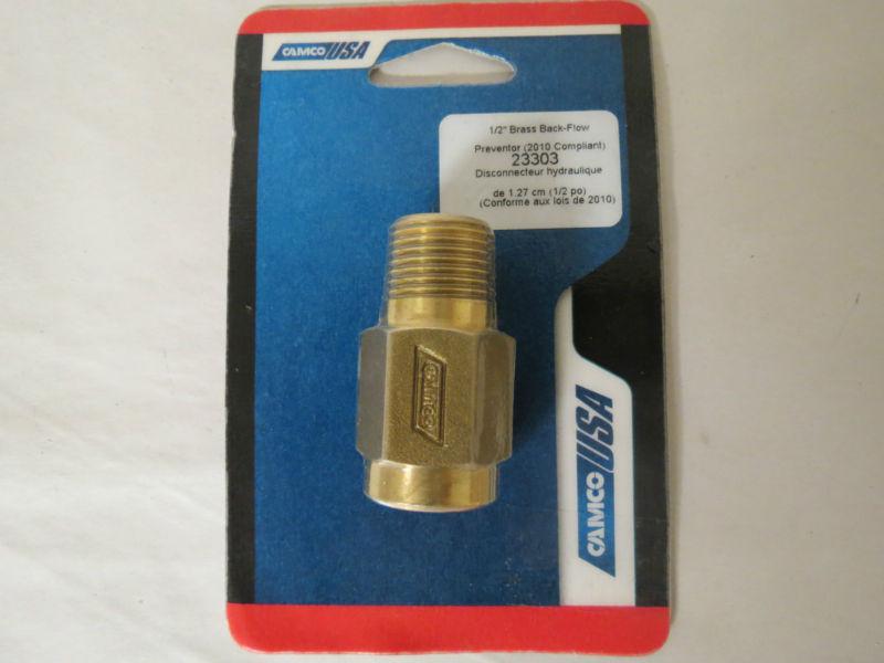 Camco 23303 rv freshwater check valve 1/2" mpt x 1/2" fpt carded-nip