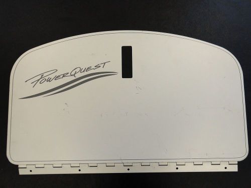 Powerquest aluminum off white glove box door 21" x 11 7/8" marine boat