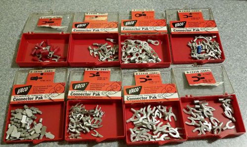 Vintage lot of vaco solderless electrical connectors wiring lugs chicago il