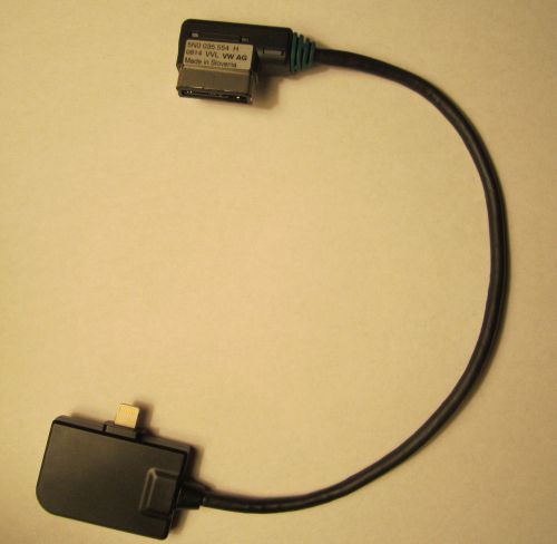 Genuine 2016 vw golf (mk7) ipod/iphone lightning cable adapter