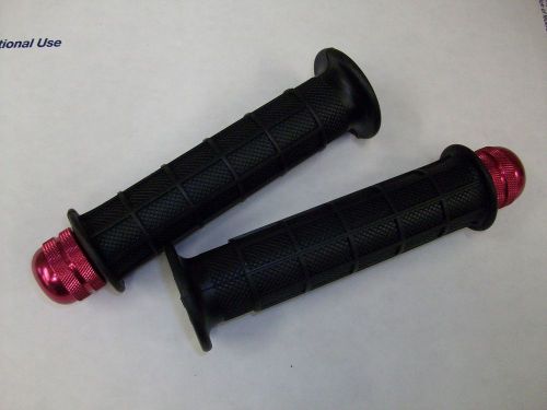 Genuine oem honda atc 250r grips 1983-1986 atc250r + red emgo bar ends weights