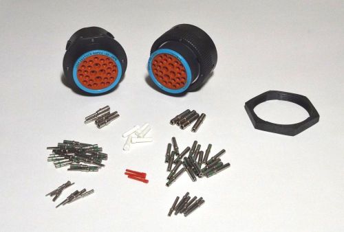 Deutsch hdp20 29-pin bulkhead connector &amp; ring kit, 12, 14 &amp; 20 awg contacts