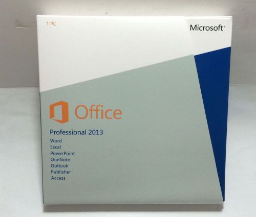Micros0ft 0ffice professional 2013 1 pc full retail 100% genuine with dvd