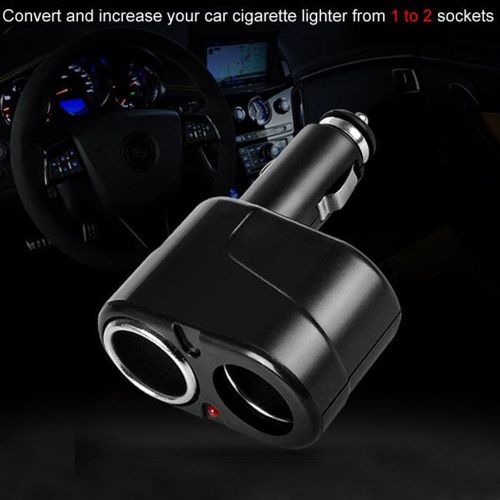 2sockets splitter car cigarette lighter charger adapter car accessories
