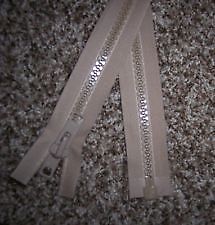 Bimini top marine canvas ykk zipper #10 - beige 60" free top stop and shipping