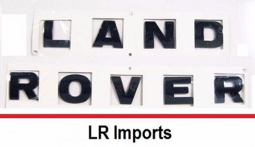 Land rover lettering - 3m hood bonnet replacement badge emblem - matte black