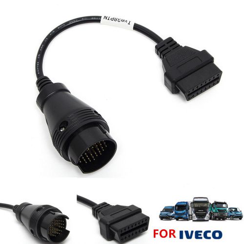 Diagnostic scanner adapter for iveco 38 pin trucks obd 2 obd2 connector cable