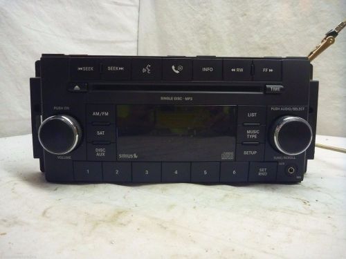 07-10 chrysler dodge jeep radio cd mp3 low speed res sirius p05091115ac s5239