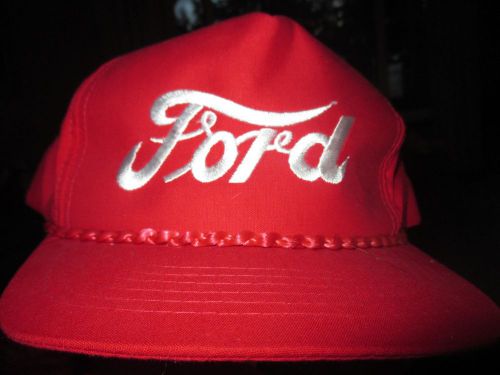 Ford hat red and white embroidered  adult snapback