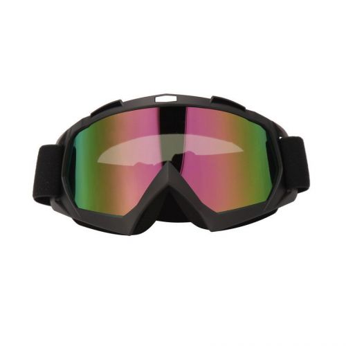Matte black transparent lens motocross dirt bike goggles / ski snowboard goggles