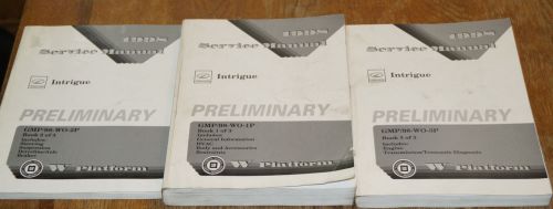 1998 oldsmobile intrigue factory service shop manual 3-vol set preliminary books