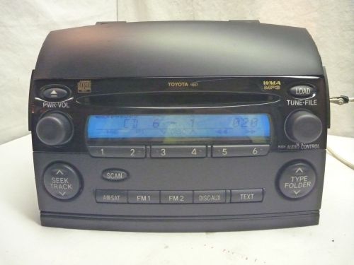 2004-2009 toyota sienna oem radio 6 disc cd mp3 player 11827 86120-08210 re210