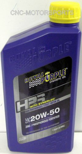 31250 royal purple 20w50 hps synthetic racing engine motor oil, 1 quart