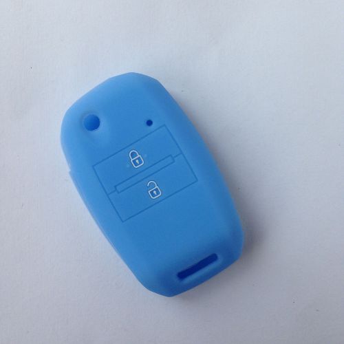 Sky blue key cover protector fob remote keyless for 2013 2014 kia sorento carens