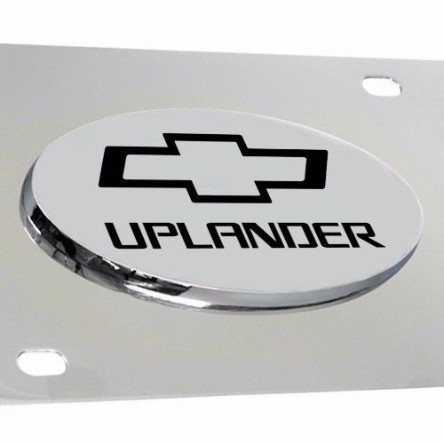 Chevy uplander logo 3d emblem chrome metal license plate - officially licensed