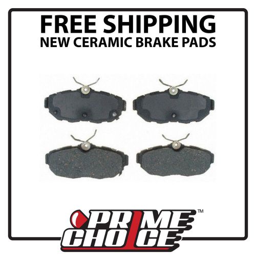 Rear set of premium ceramic brake pads for a 11-14 ford mustang