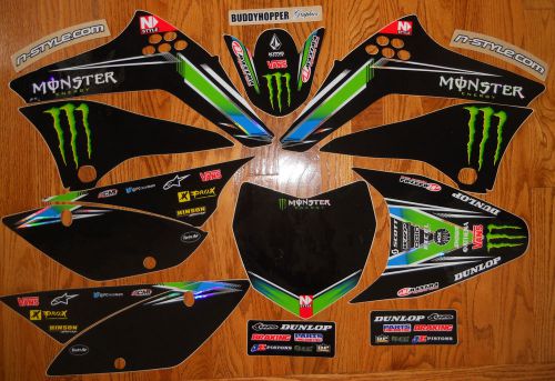 Nstyle pro circuit klx110 klx110l team graphics decals kit (10 - 16) n40-3693