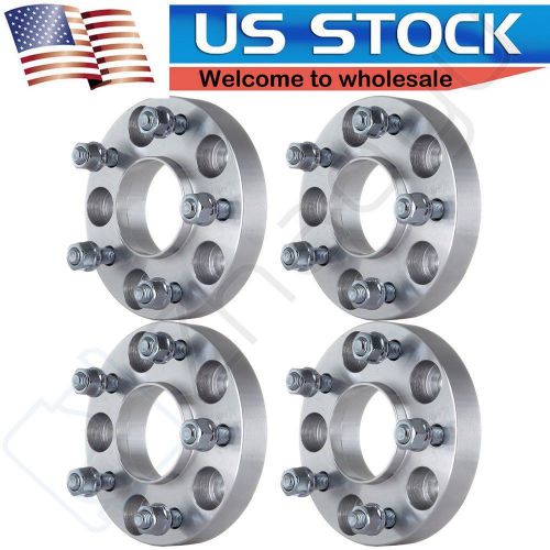 (4) 1&#034; hubcentric 5x4.75 wheel spacers 70.5mm hub bore fits chevy gmc pontiac