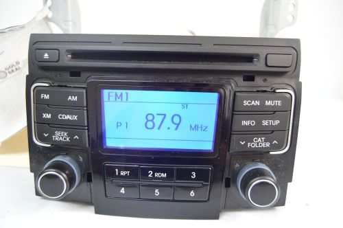 11 12 hyundai sonata am/fm radio stereo cd player 96180-3q001 tested v22#017