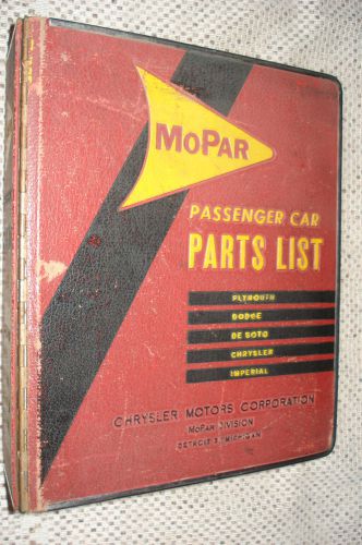 1959 dodge plymouth chrysler de soto parts book original rare mopar list catalog