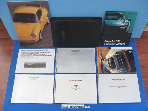 1995 porsche 993 911 carrera c2 coupe cabriolet owner manual book pouch set l184