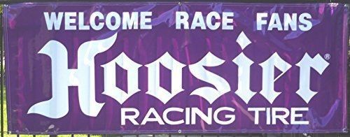 Hoosier tires racing banner 3 foot by 8 foot