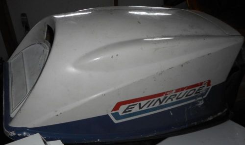 Vintage 18hp evinrude / johnson shroud  serial # 18003ec 65358 1970 model