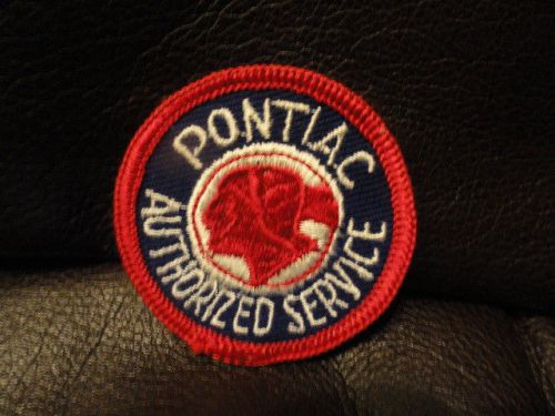 Pontiac authorized service patch - vintage - new - original - auto - 2 inches
