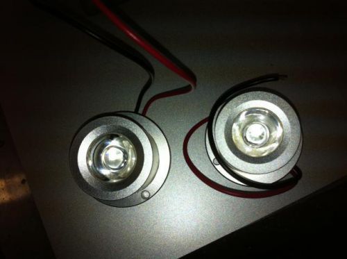 2x aluminum led lights headlights modules for arctic cat yamaha ski-doo (008-w)