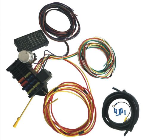8 circuit universal wire harness muscle car hot rod street race rat rod new