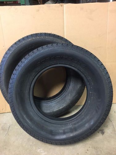 (2) st215/75d14 load range c bias ply trailer tire wd h188st st