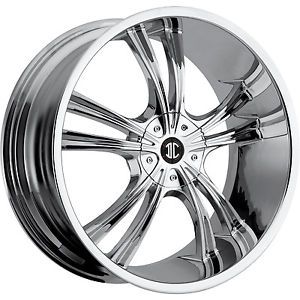 N02-2085i40jc 20x8.5 5x112 5x4.5 (5x114.3) wheels rims chrome +40 offset alloy