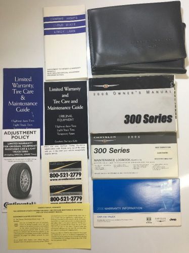 2006 chrysler 300 series owners manual set. free same day shipping #0172