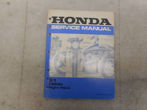 Honda 1991 cb 250 night hawk factory service manual,61kbg00.