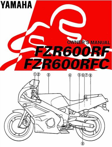 1994 yamaha fzr600 motorcycle owners manual -fzr 600 r-fzr600rf-fzr600rfc-yamaha
