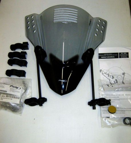 New puig rafale universal windshield windscreen 5881h naked standard cafe bike