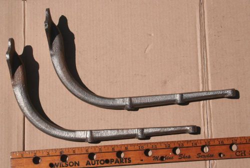 Antique locomobile pair front running board brackets-  live steam brass car era