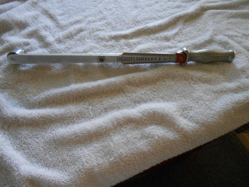 VINTAGE J.H WILLIAMS CHROME TORQUE MEASURRENCH NO.S-58 1/2