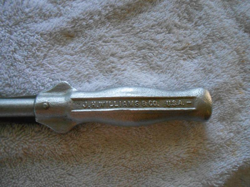 VINTAGE J.H WILLIAMS CHROME TORQUE MEASURRENCH NO.S-58 1/2